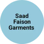 Business logo of SaAd FAISON GARMENTS