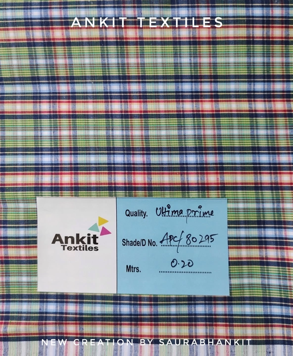 School uniform shirting fabric  uploaded by Ankit Textiles on 1/23/2023