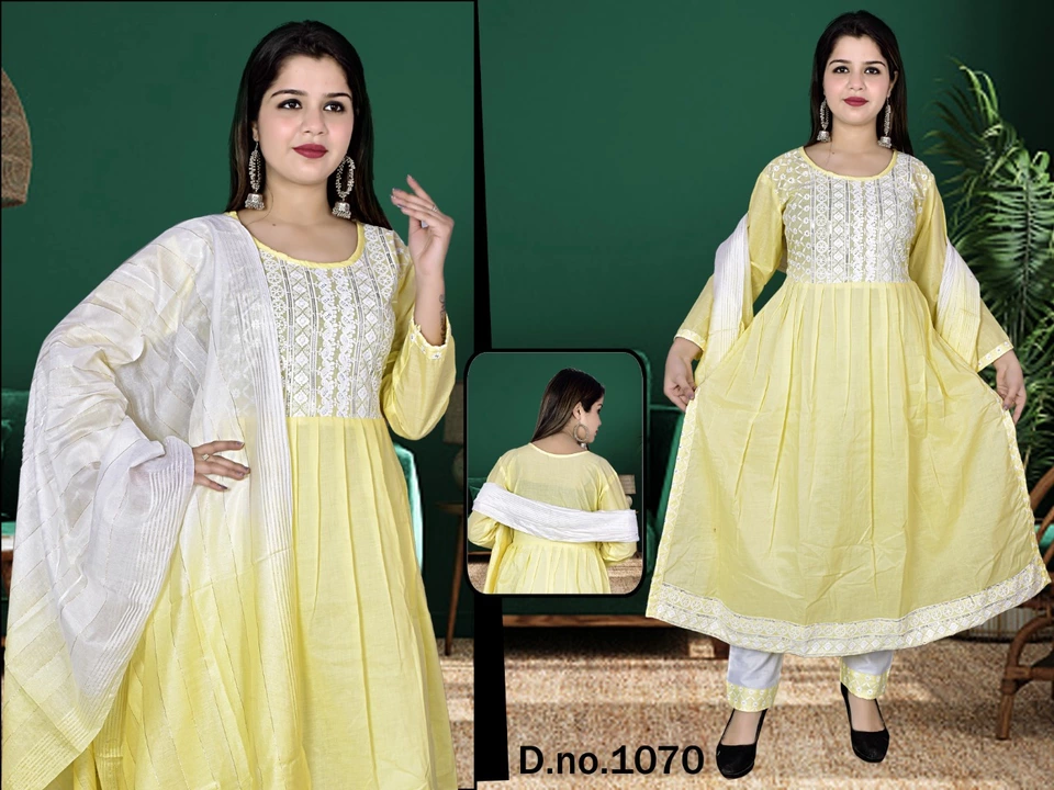 nayra set chikan pant set uploaded by Lazina Collection on 5/30/2024