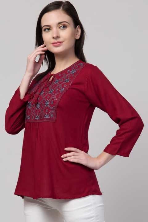 Rayon embroidery top 500 shipping free uploaded by Aashi collection hub on 2/15/2021