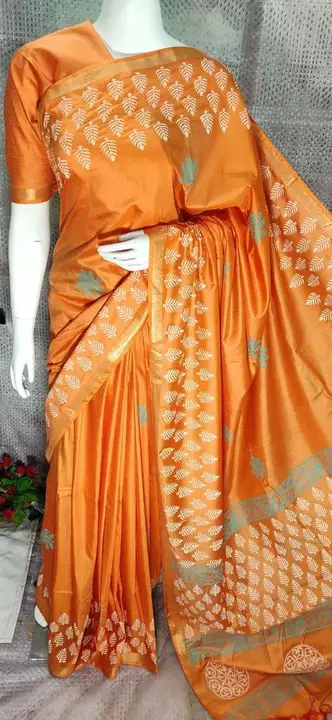 Kota viscous discharge print saree  uploaded by business on 1/23/2023