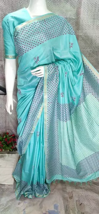 Kota viscous discharge print saree  uploaded by business on 1/23/2023