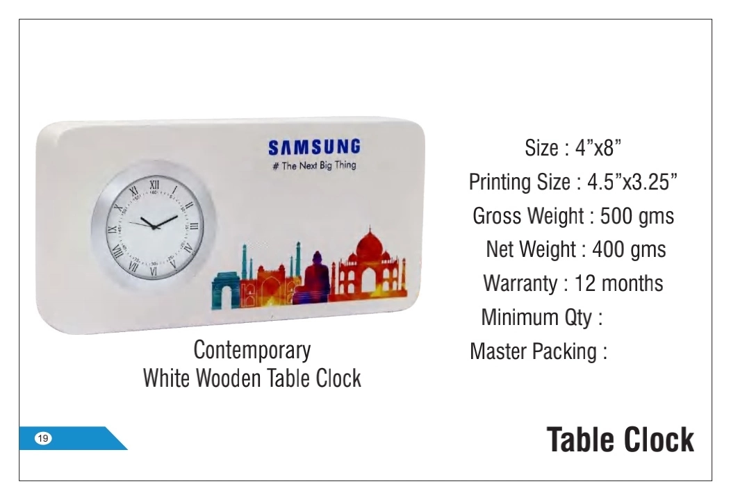 Table clock uploaded by V2 gifts & novelties on 1/23/2023