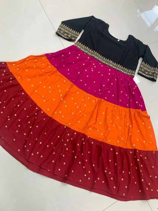 Beautiful Multicolour Kurti With Foil Work uploaded by business on 1/23/2023