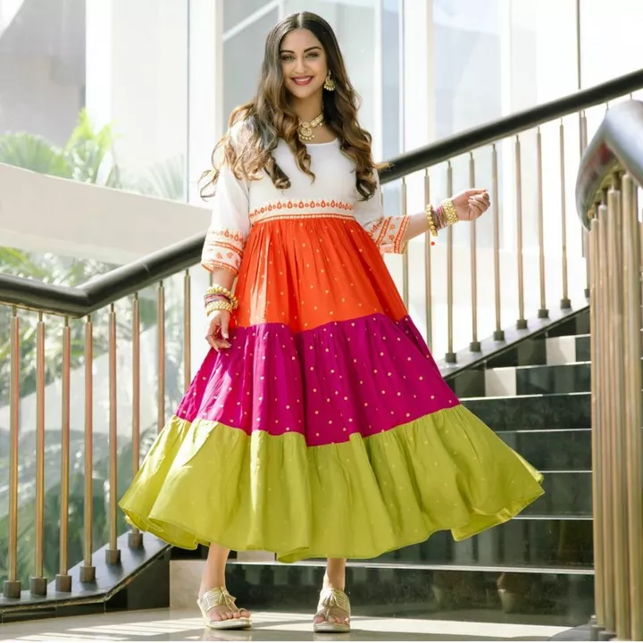 Beautiful Multicolour Kurti With Foil Work uploaded by Asti's Fashion World on 1/23/2023
