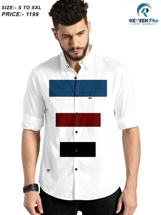 Men's casual fancy shirts  uploaded by Kuldevi garment on 1/23/2023