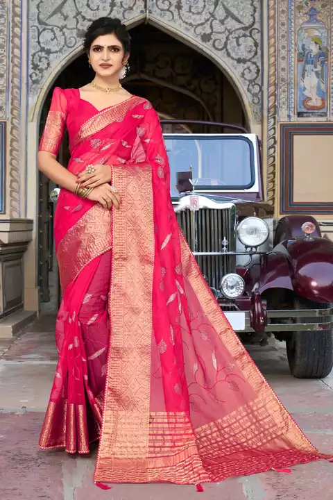 Organza saree  uploaded by business on 1/23/2023