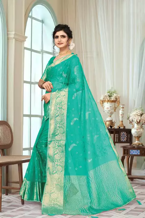Organza saree  uploaded by business on 1/23/2023
