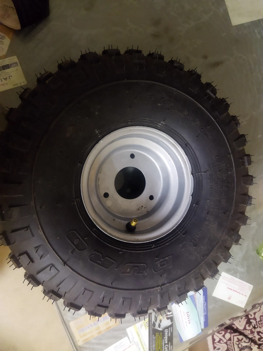 Off road tires with rim uploaded by Koshi Motors & Fabrication Pvt ltd on 1/24/2023