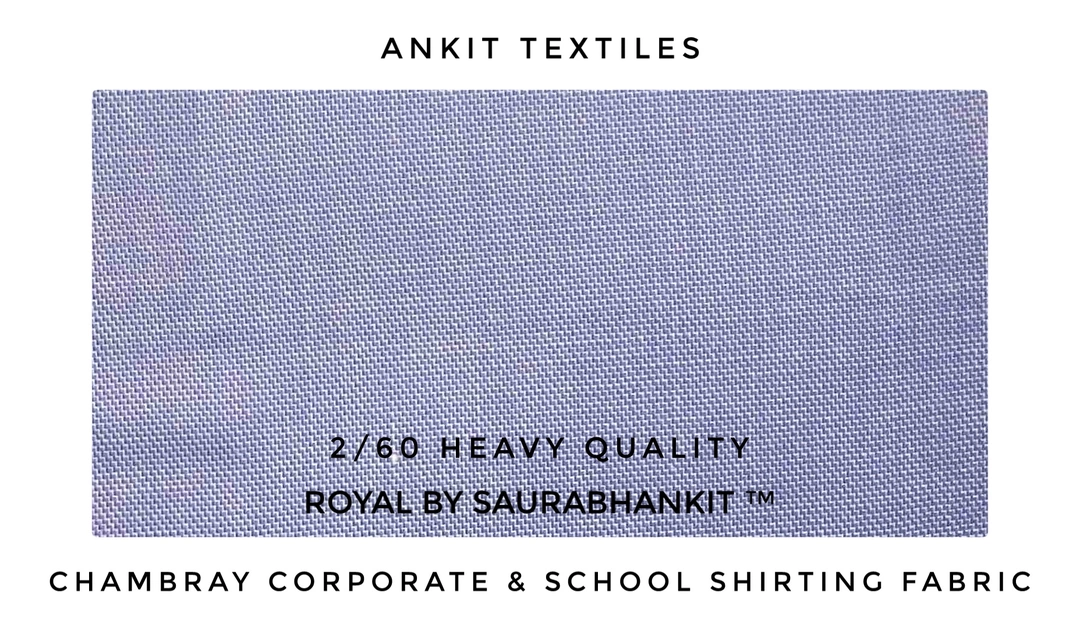 Chambray samray corporate & school uniform shirting fabric uploaded by business on 1/24/2023