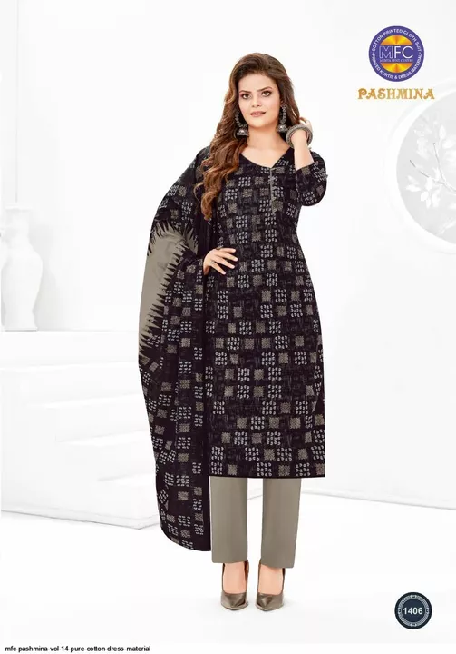 Mfc PASHMINA Unstitched cotton Dress Matterial  uploaded by Silaao Fashion on 1/24/2023