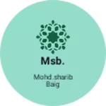 Business logo of MSB.