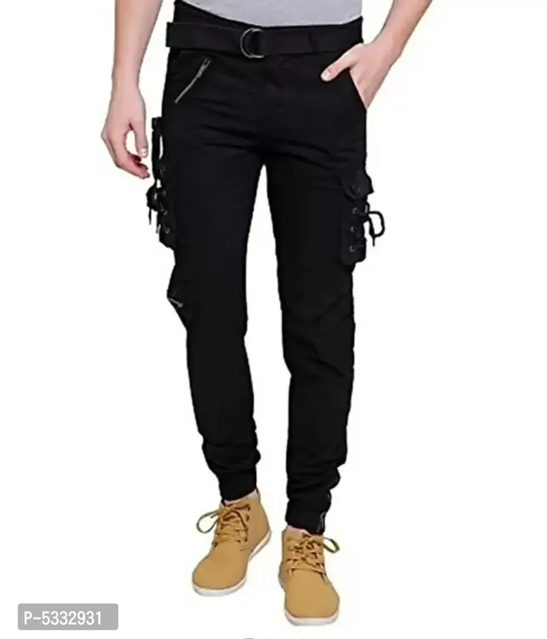 Product image of Men's  Cotton Solid Regular Fit Cargo, ID: men-s-cotton-solid-regular-fit-cargo-7cfd40d0