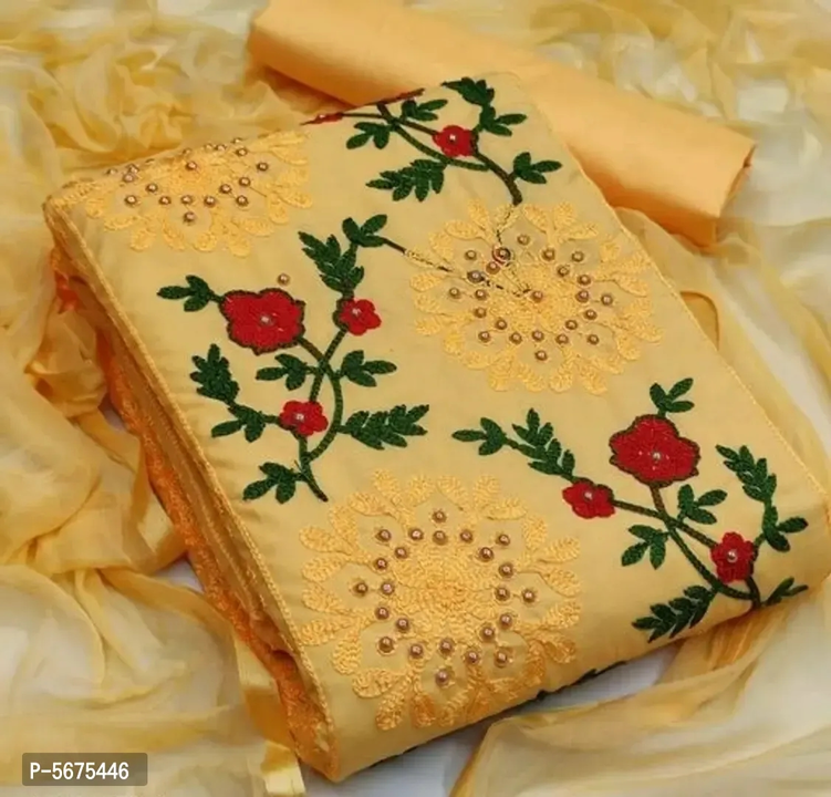 Exclusive Cotton Dress Material with Dupatta uploaded by RARGROUP  on 1/24/2023