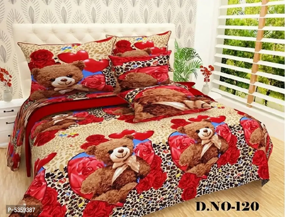polycotton double  bedsheet with two pillow covers uploaded by RARGROUP  on 1/24/2023