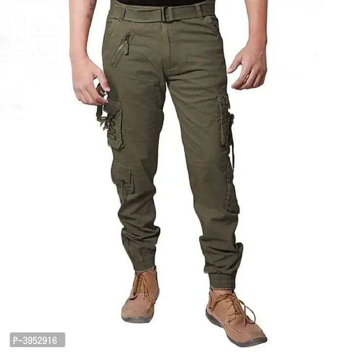 Product image of Classic Cotton Solid Cargos for Men, price: Rs. 449, ID: classic-cotton-solid-cargos-for-men-a8a97025