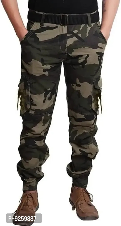 Product image with price: Rs. 549, ID: classic-cotton-solid-cargos-for-men-b36199b1