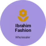 Business logo of Ibrahim fashion