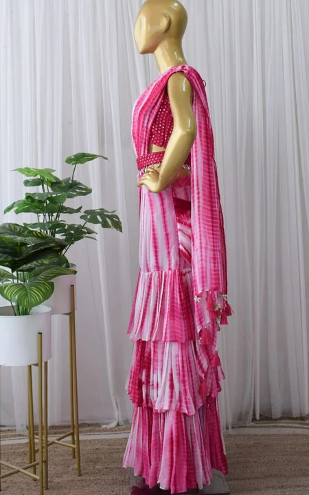 Beautiful ruffle lehanga saree uploaded by GS Traders on 1/24/2023