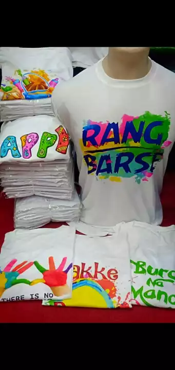 Holi tshirt  uploaded by  Aamna advertisement and marketing  on 1/24/2023