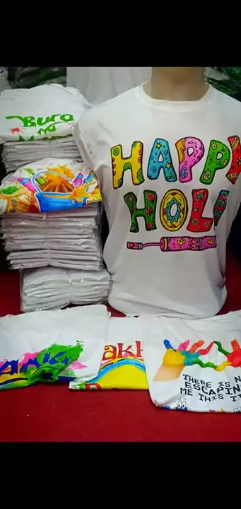 Holi tshirt  uploaded by  Aamna advertisement and marketing  on 1/24/2023
