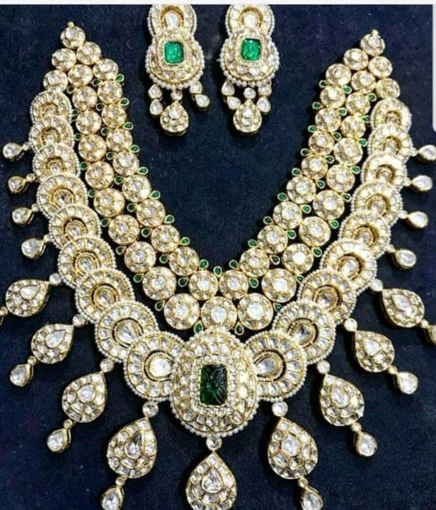 Real dimaond neckless  gold uploaded by S.h k. Jewellers on 2/15/2021