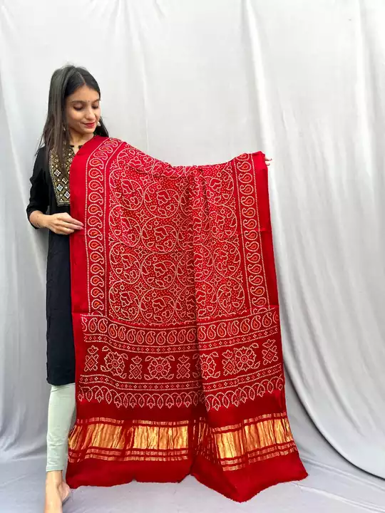 Pure Modaal silk dupatta available...print ..best quality....fast book...Rate....1300 uploaded by HEERADHYA ENTERPRISE on 1/24/2023