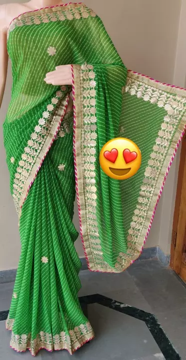 Jorjet gota Patti saree  uploaded by Rp collections on 1/24/2023