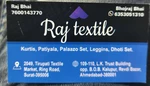 Business logo of Raj textile based out of Surat