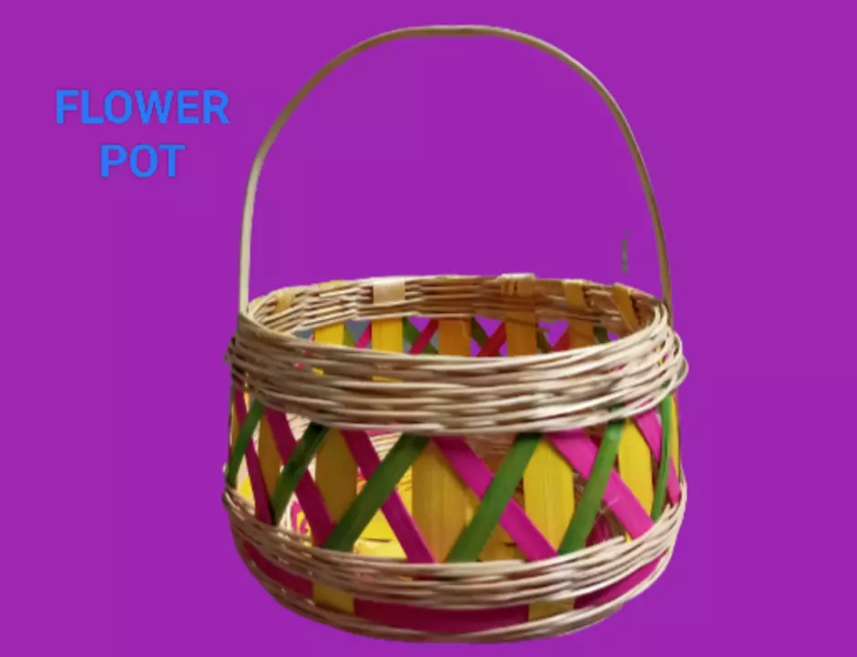 Flower pot uploaded by Manisha bamboo products on 1/24/2023
