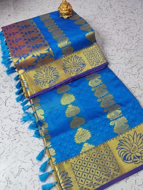 Post image Soft Silk Saree

3d Embossed Design
Contrast pallu
With Tussel work

Dm for rate