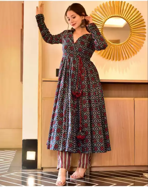 Anarkali gown with pant  uploaded by FASHION MART on 5/29/2024