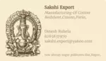 Business logo of SAKSHI Export