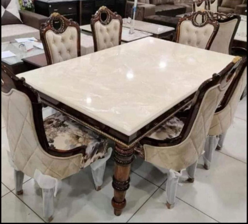 Dining table 6 chair uploaded by Furniture factory Ghaziabad on 1/24/2023