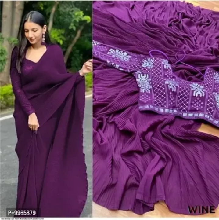 Georgette saree uploaded by business on 1/25/2023