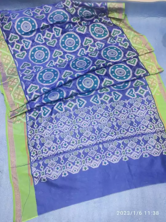 Sarees panchmoli cotton ikkat fancy Menufecturin  weving patola  uploaded by business on 1/25/2023