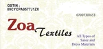 Business logo of ZOA TEXTILES 