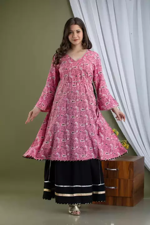 Kurti with skirt and dupatta  uploaded by KIRAN ETHNIC HANDICRAFTS on 1/25/2023