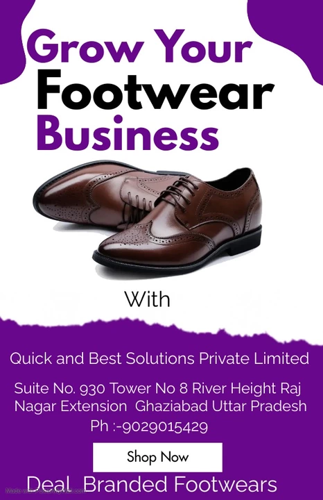 Post image COMPLETE RANGE OF FOOTWEAR AT VERY COMPETITIVE PRICES WITH ASSURED QUALITY.