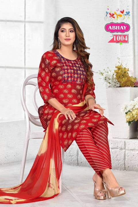 Kurti Pant with dupatta for women  uploaded by Fashionvalley dresses on 1/25/2023