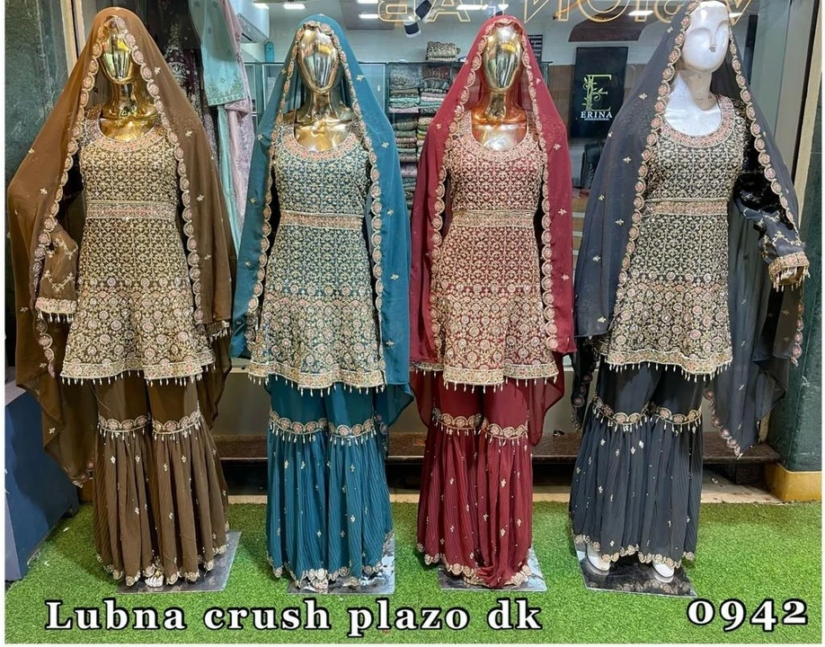 Umbrella frock with gharara uploaded by business on 1/25/2023