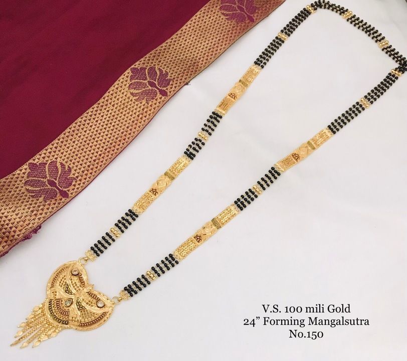 150 ml gold mangalsutra uploaded by unique imitation on 2/15/2021