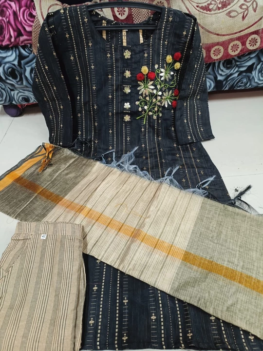 Khadi cotton kurta set  uploaded by Nishedhya Fashion on 1/25/2023