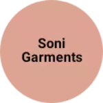 Business logo of Soni garments
