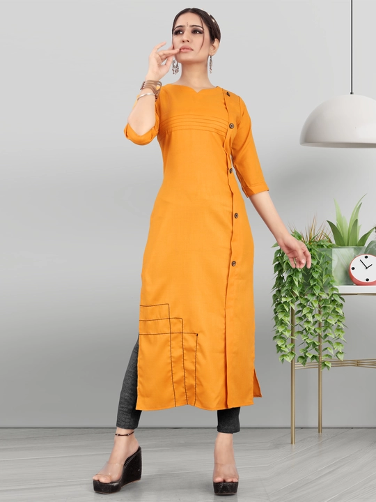  Latest Designer Slub Cotton Kurti uploaded by Kriya Designer on 5/8/2024