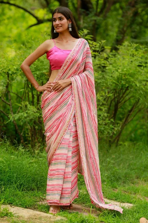 GEORGETTE WITH SEQUENCE SAREES uploaded by business on 1/25/2023