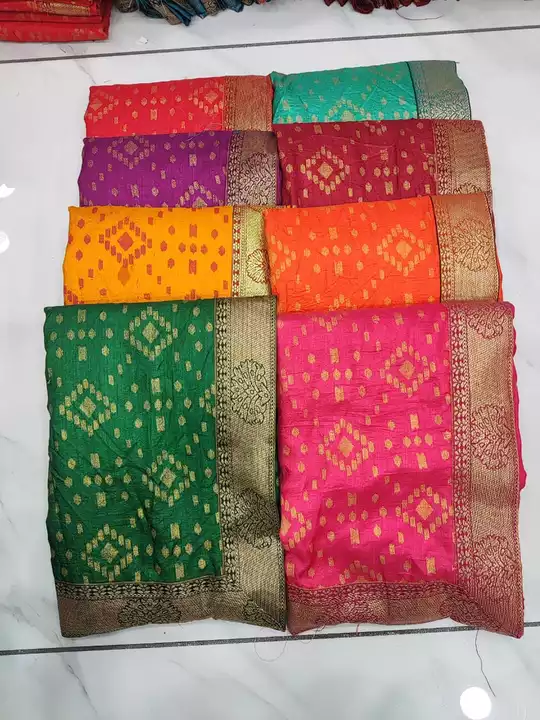 Post image With blouse saree with boder saree