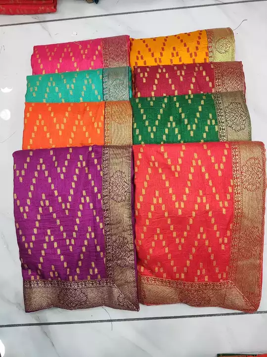 Vichitra silk foil saree  uploaded by business on 1/25/2023
