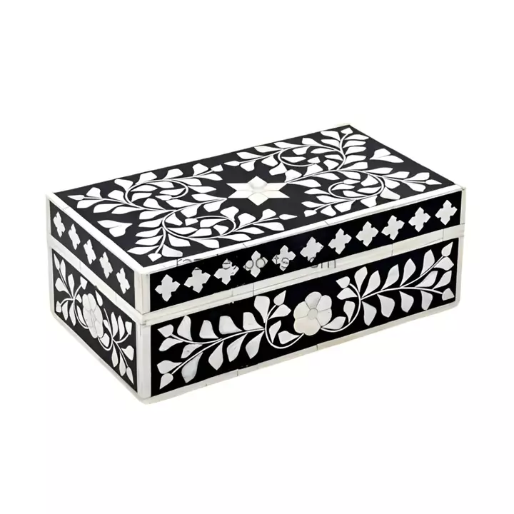 Handmade Bone Inlay Box Vintage Decorative Collectable Multipurpose Box uploaded by business on 1/26/2023