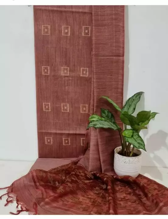 Semi silk dress material  uploaded by Maa Tara Handloom on 1/26/2023